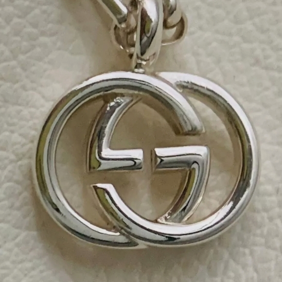** SOLD ** SOLD**🌹GUCCI Interlocking Double G 925 Unisex Necklace -EUC - Picture 10 of 12